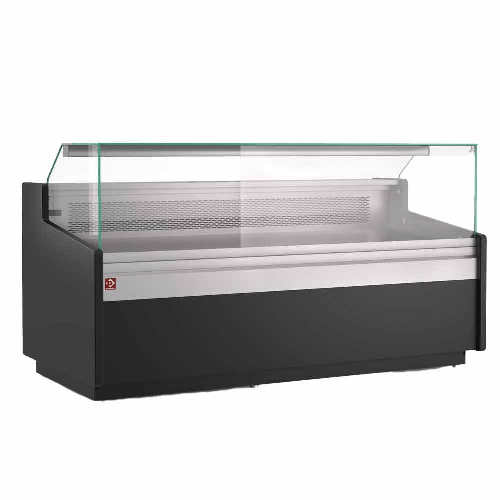 Vitrina neutro, con cristal bajo, con reserva neutra – NEGRO