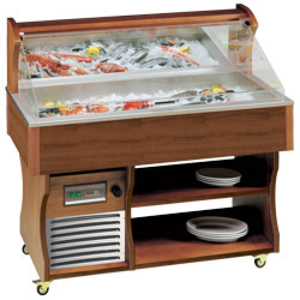Expositor refrigerado para pescados