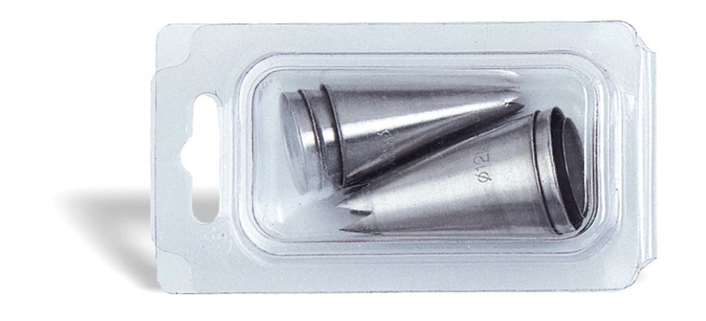 [P820000] Conjunto de 6 Boquilla de acero inoxidables nº 0