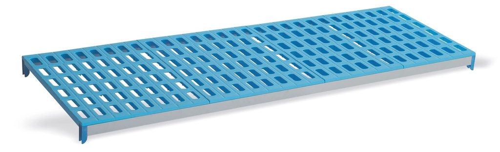 [P7571] Estante de 1315 x 555 mm de polipropileno azul para Estanterías modulares