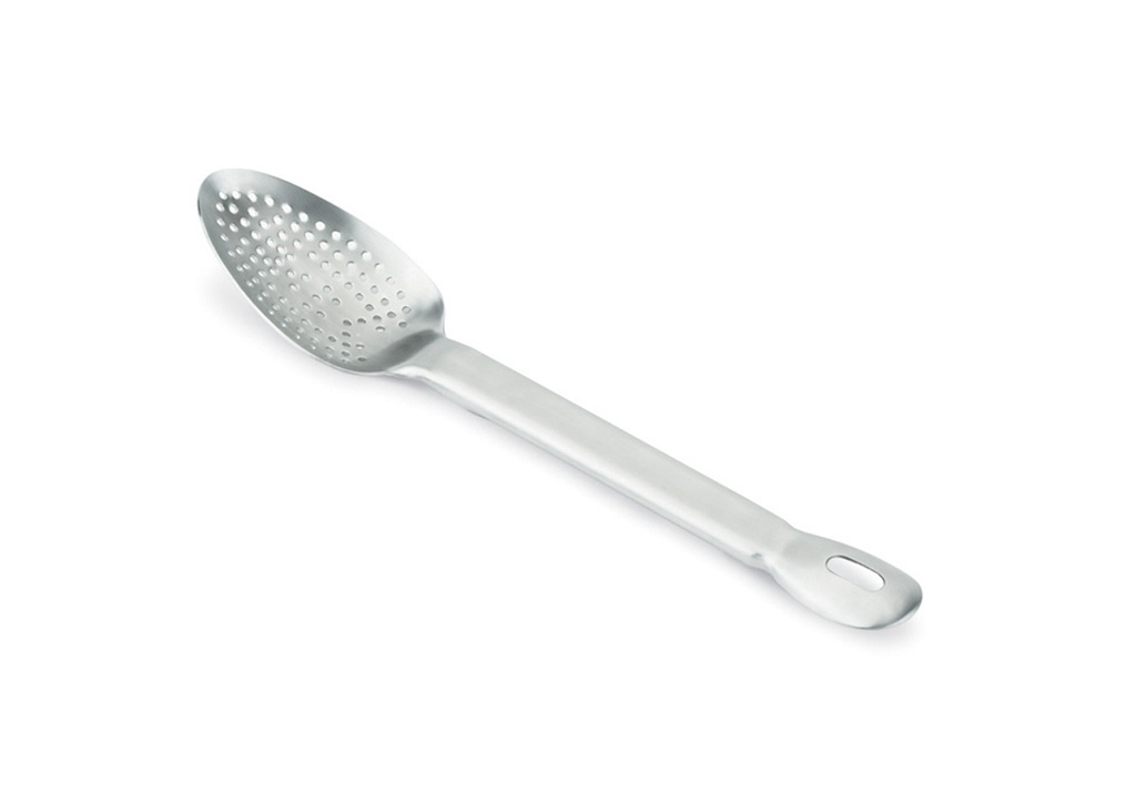[64407] Cuchara perforada de acero inoxidable resistente de 15 ½ pulgadas