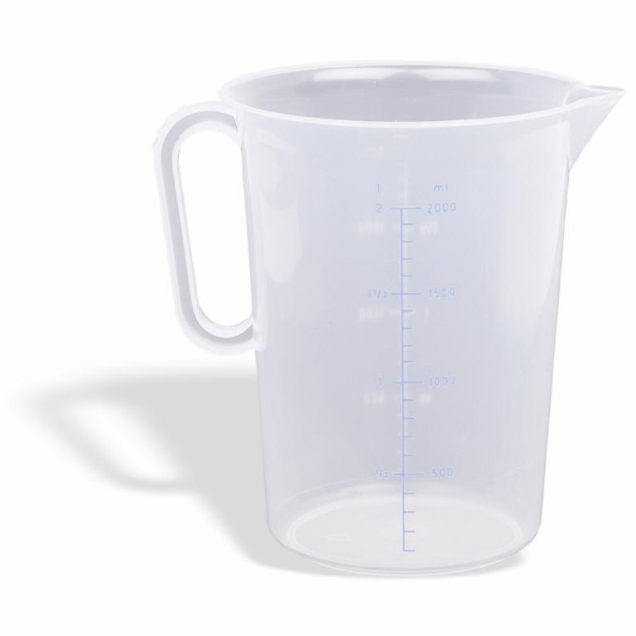 [P846025] Jarra de medidas de 0.25 litros de polipropileno transparente con graduaciones
