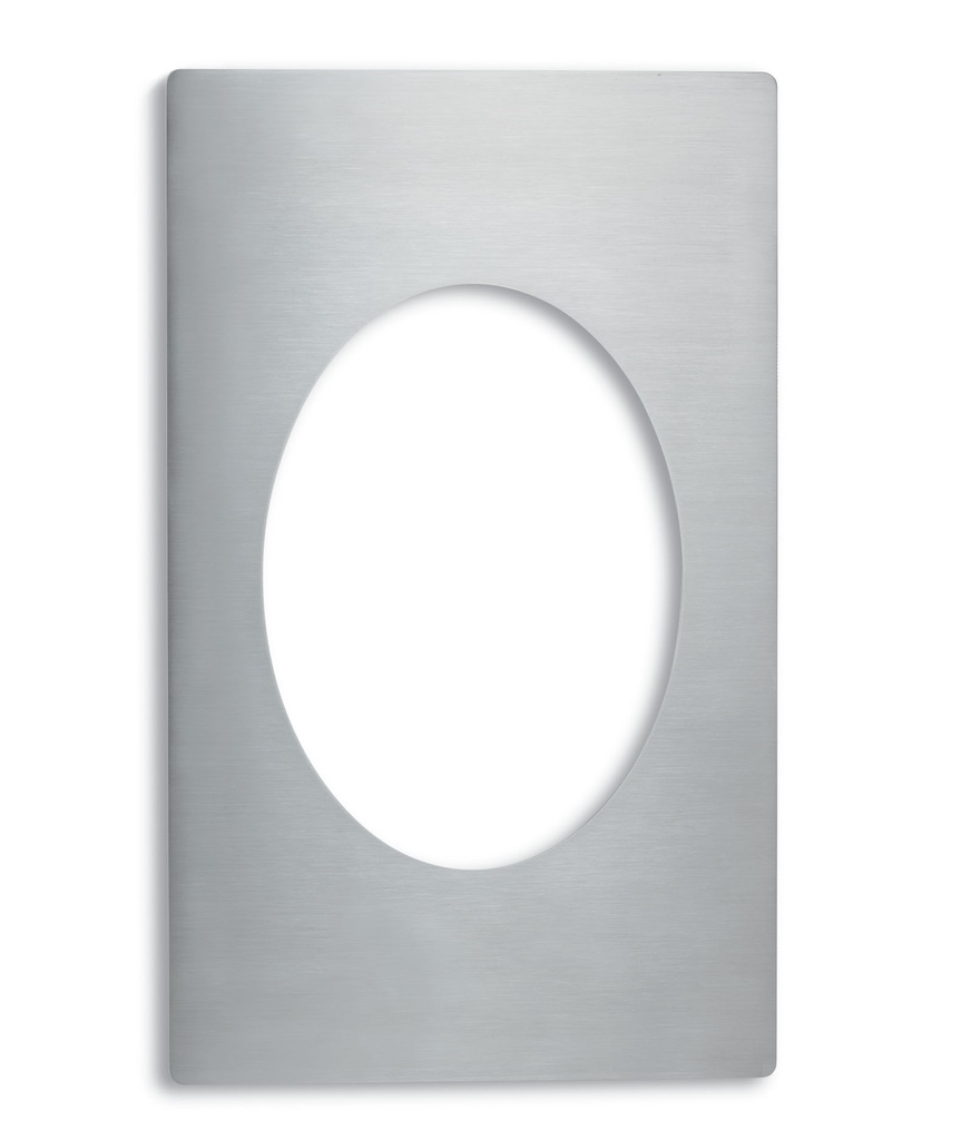 Plantilla de acero inoxidable Miramar® para una olla grande ovalada Miramar vitrina comida sartén