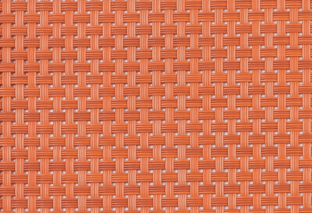 [P926002] Mantel individual trama gruesa de PVC y poliéster de 45 x 30 cm en Naranja