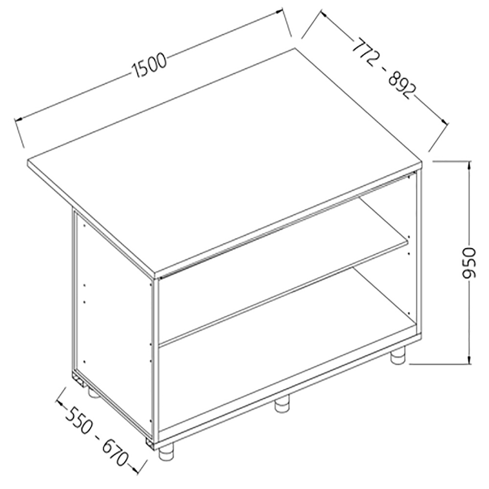 Mostrador de bar neutro_sección de caja