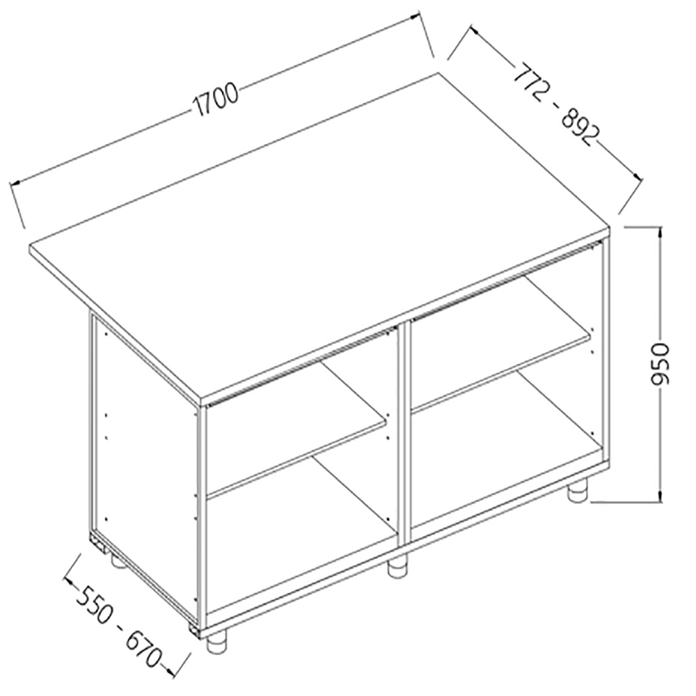 Mostrador de bar neutro_sección de caja