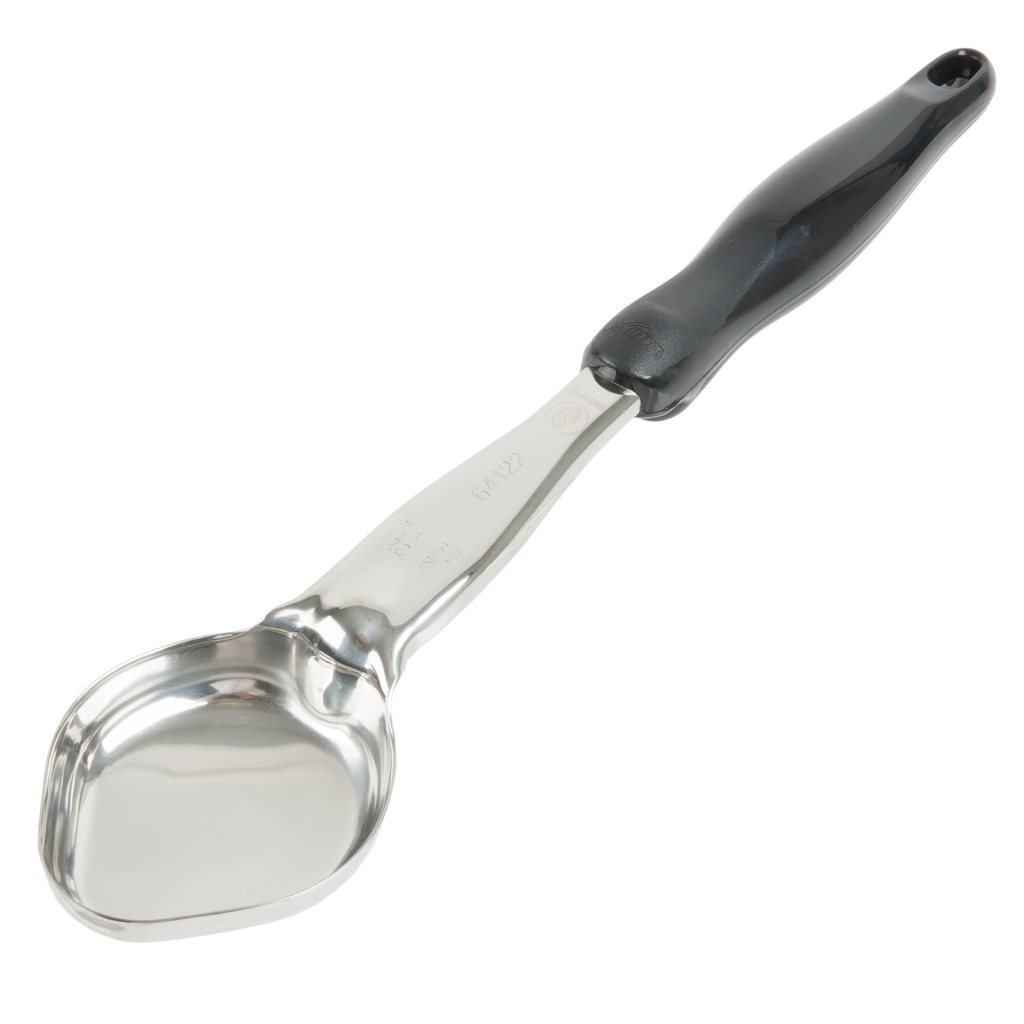 Spoodle® monobloc ovalado de acero inoxidable de 59 ml con mango de nylon negro