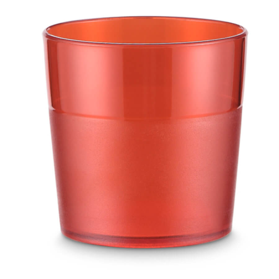 Vaso de  0.17 litros de policarbonato en rojo