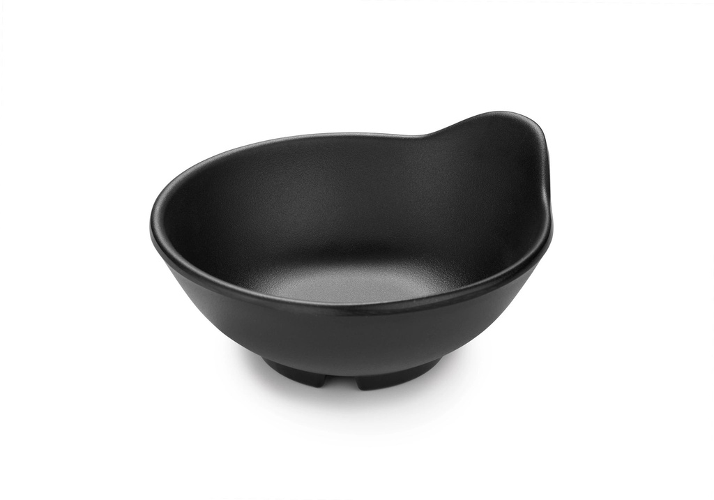 Bol de salsa 115 milímetros melamina en negro