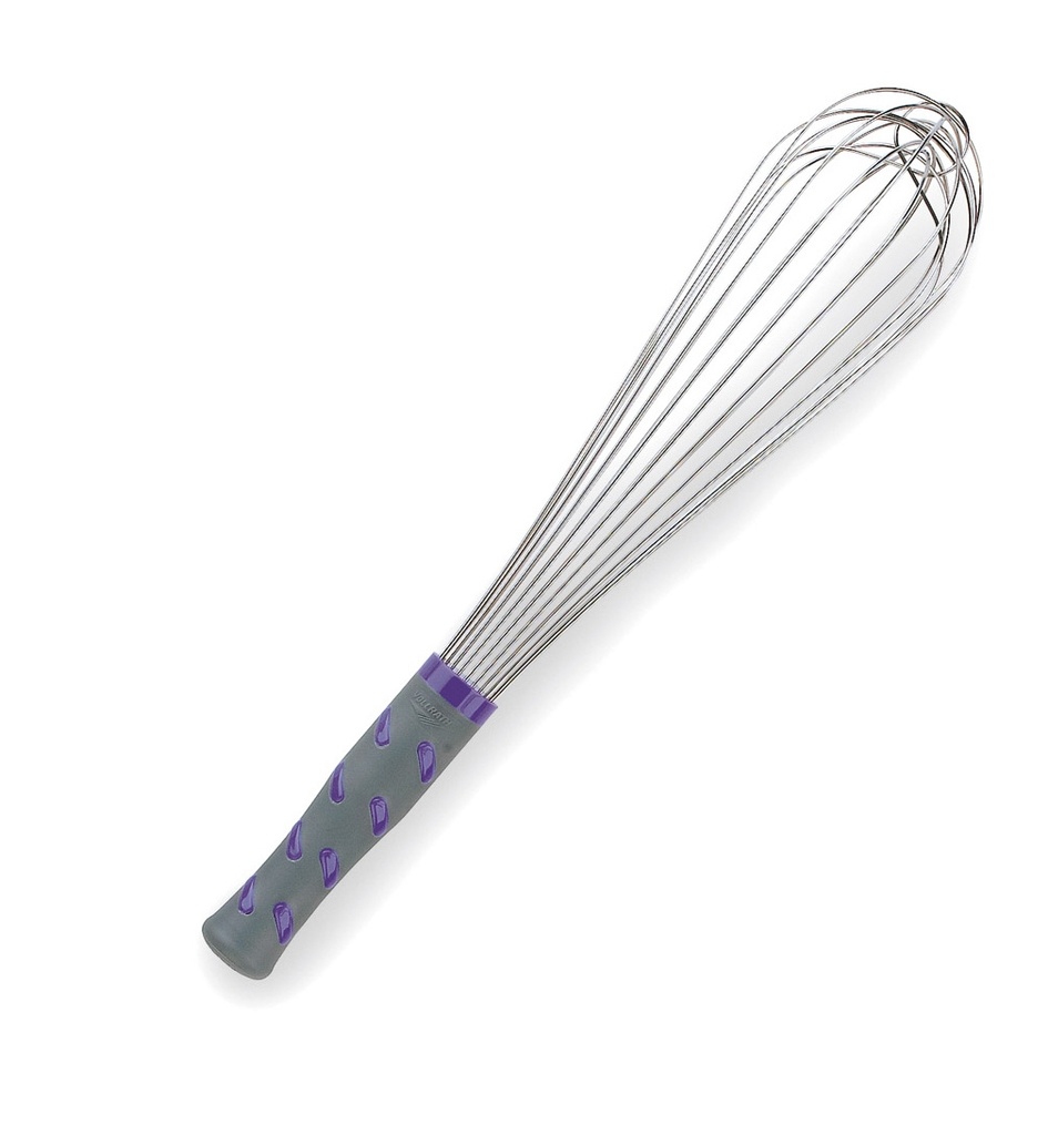 Batidor de acero inoxidable de 36 cm con mango de nylon