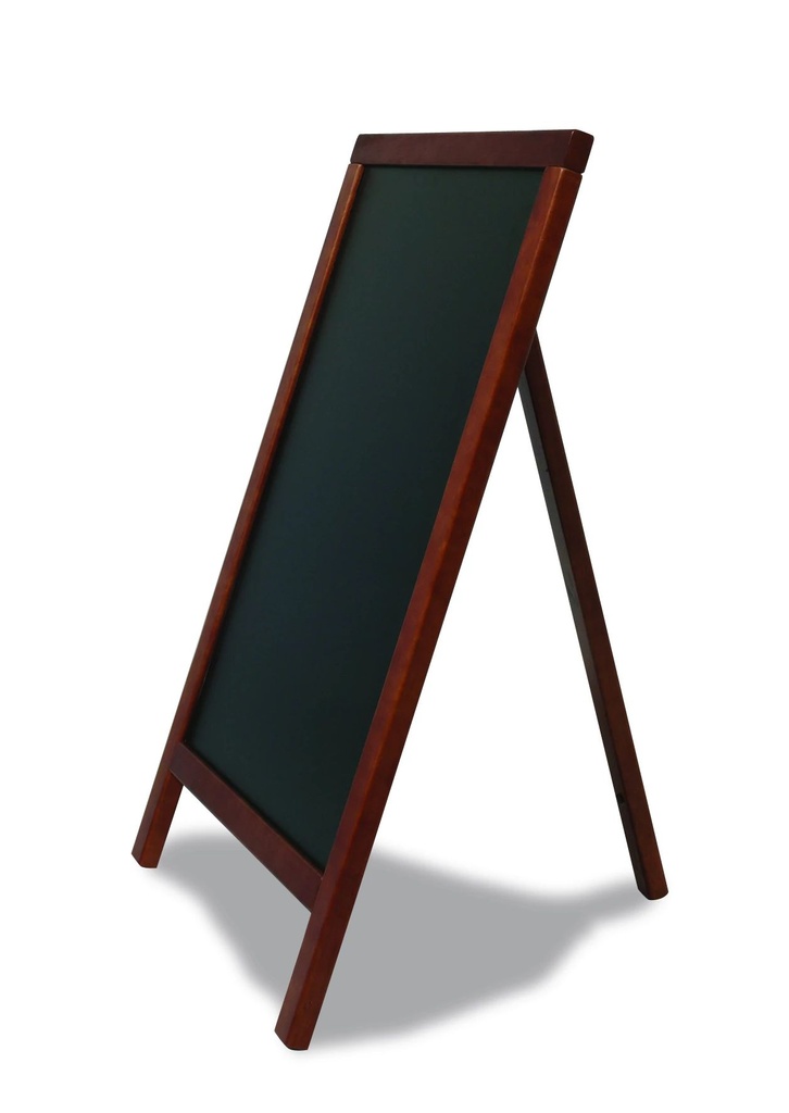 [P21003] Signo de pizarra de un solo lado A-frame 55 x 85 cm con marco de madera