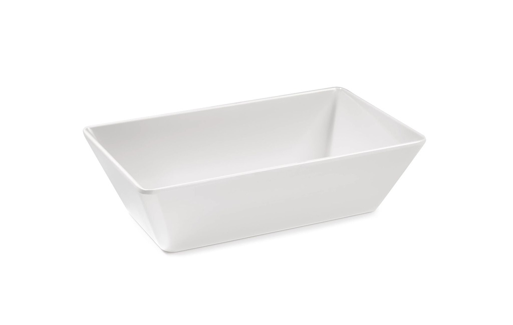 Plato de servicio rectangular 35 x 25 cm melamina en blanco