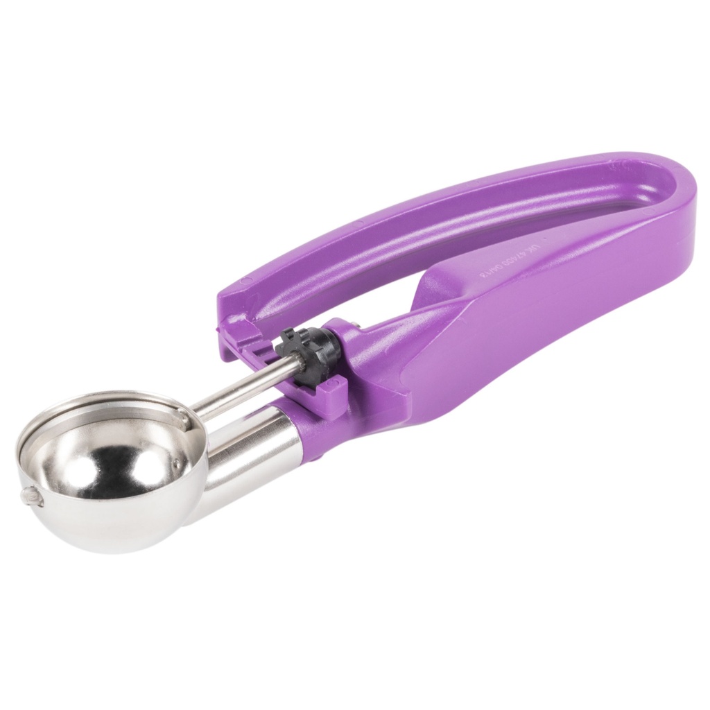 Porcionador apretable de 21 ml con mango orquídea