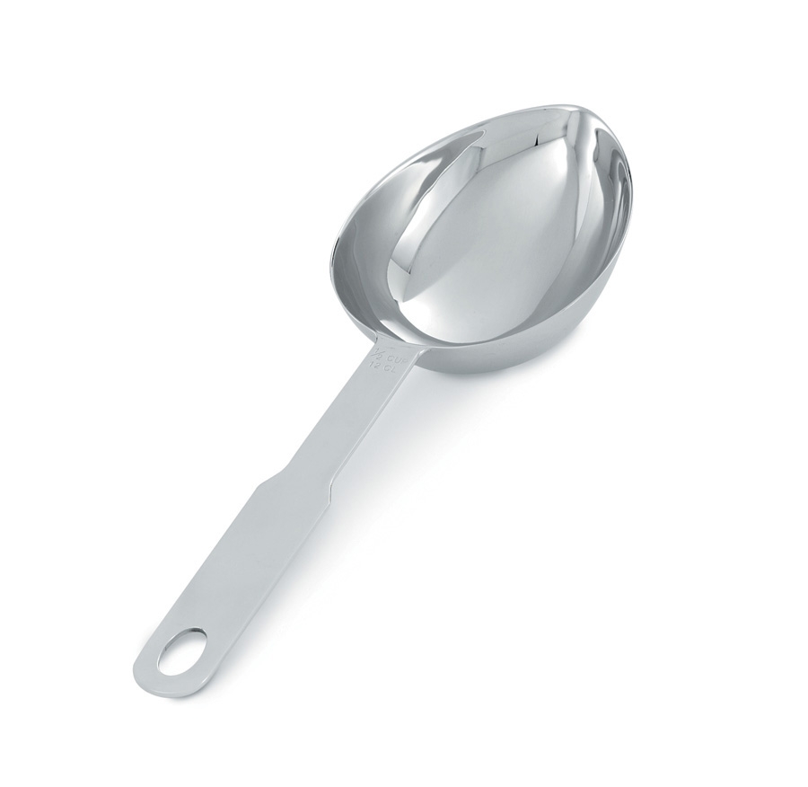 [47058] Cuchara oval medidora de 120 ml de acero inoxidable