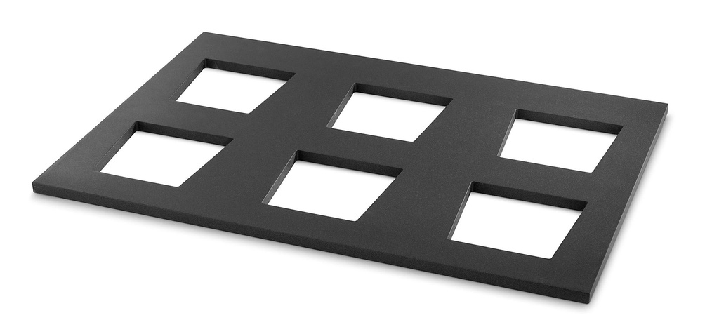 [P904975] Displayer Para 6 Cuencos De Melamina CÚBICO
