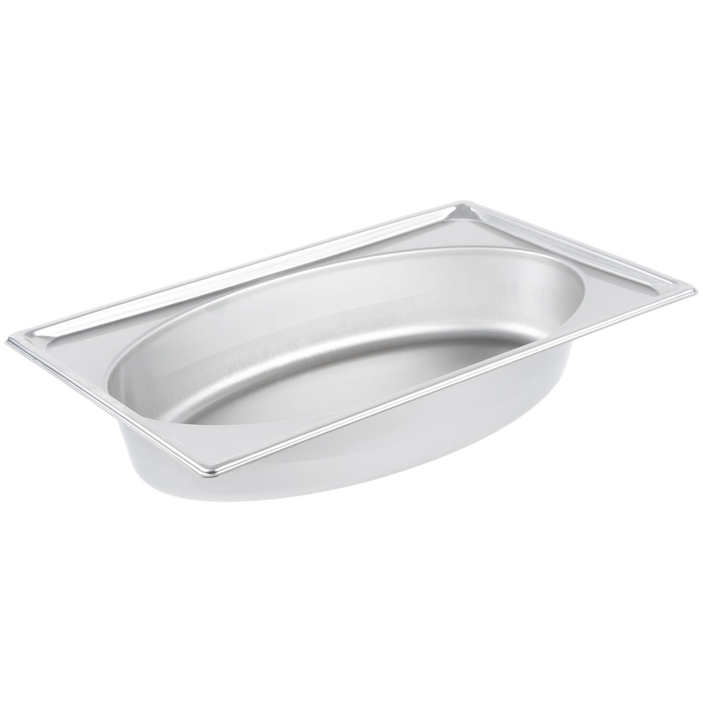 [3101040] Cacerola salvaje ovalada de acero inoxidable Super Pan® de tamaño completo y 4 pulgadas de profundidad