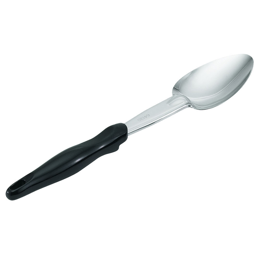 Cuchara de acero inoxidable de 35 cm con mango negro Ergo Grip™