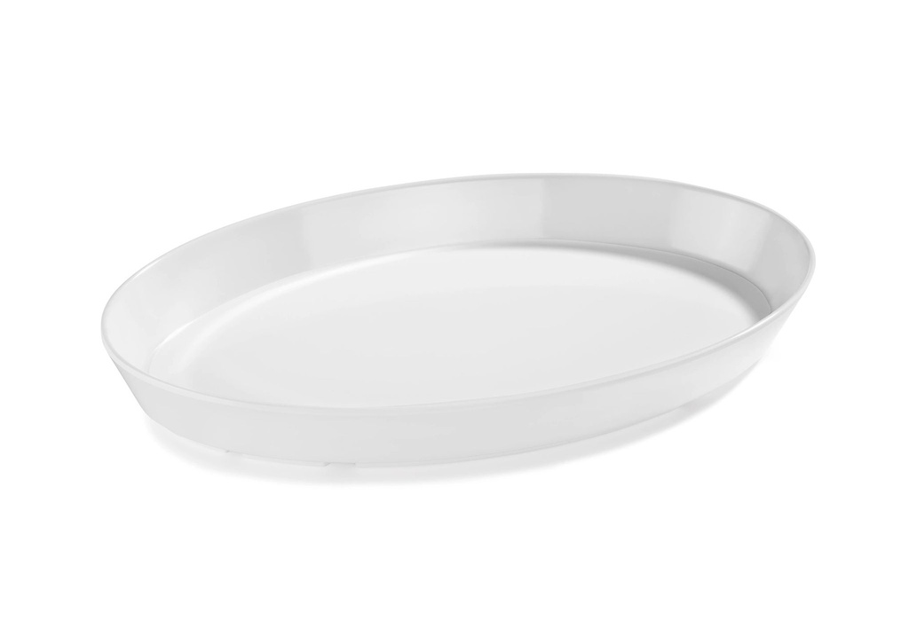 [P22501] Plato de servicio ovalado 32,5 x 20 x 4 cm melamina en blanco