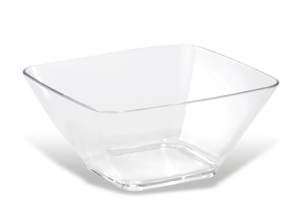 Ensalada cuadrada 14,7 cm acrílico transparente