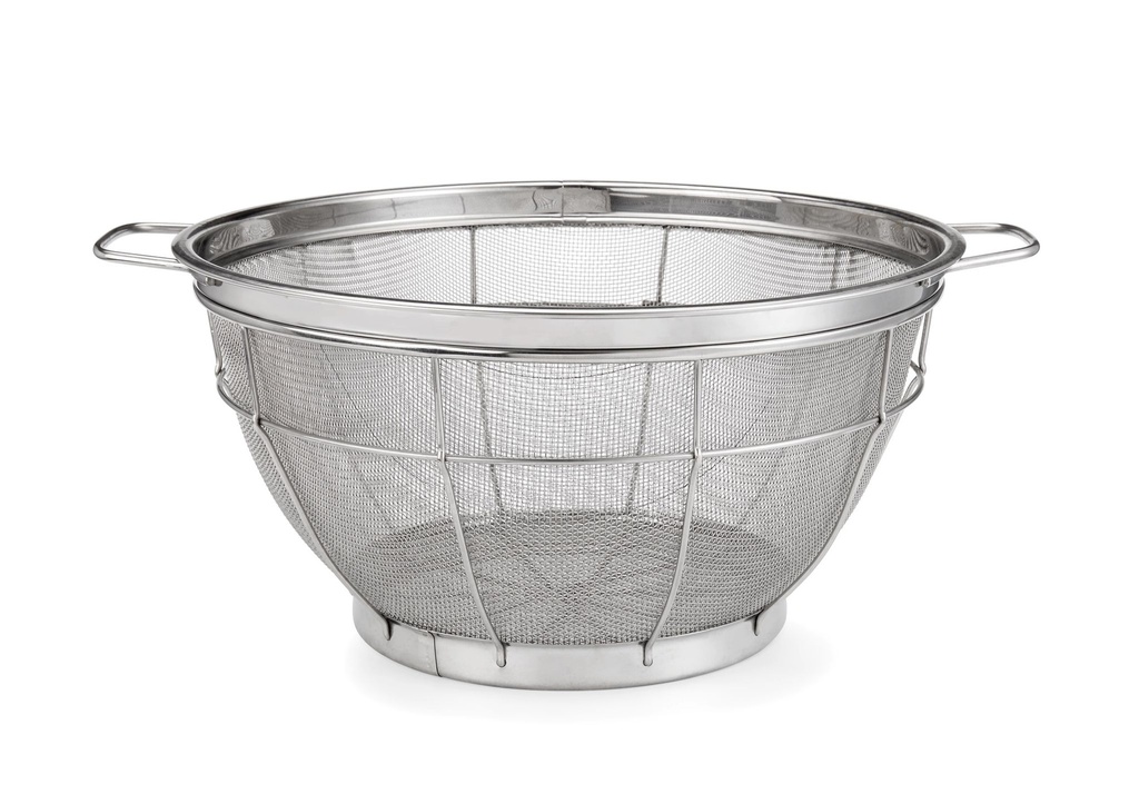 Escurridera de malla de 40 cm de acero inoxidable
