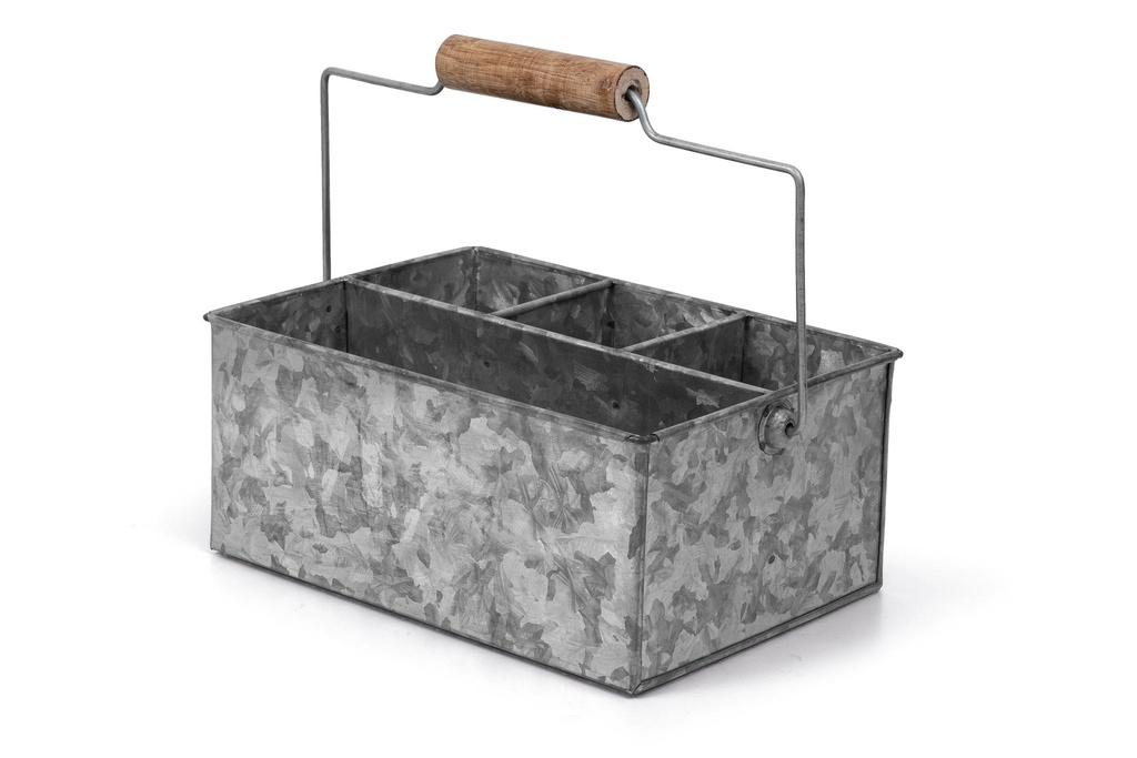 Caddy de mesa de acero galvanizado de 4 Compartimentos
