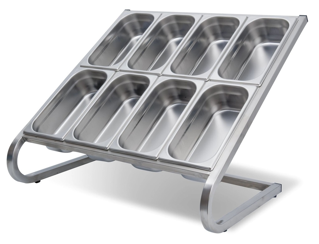 [P80730] Soporte para 8 cubetas GN 1/3