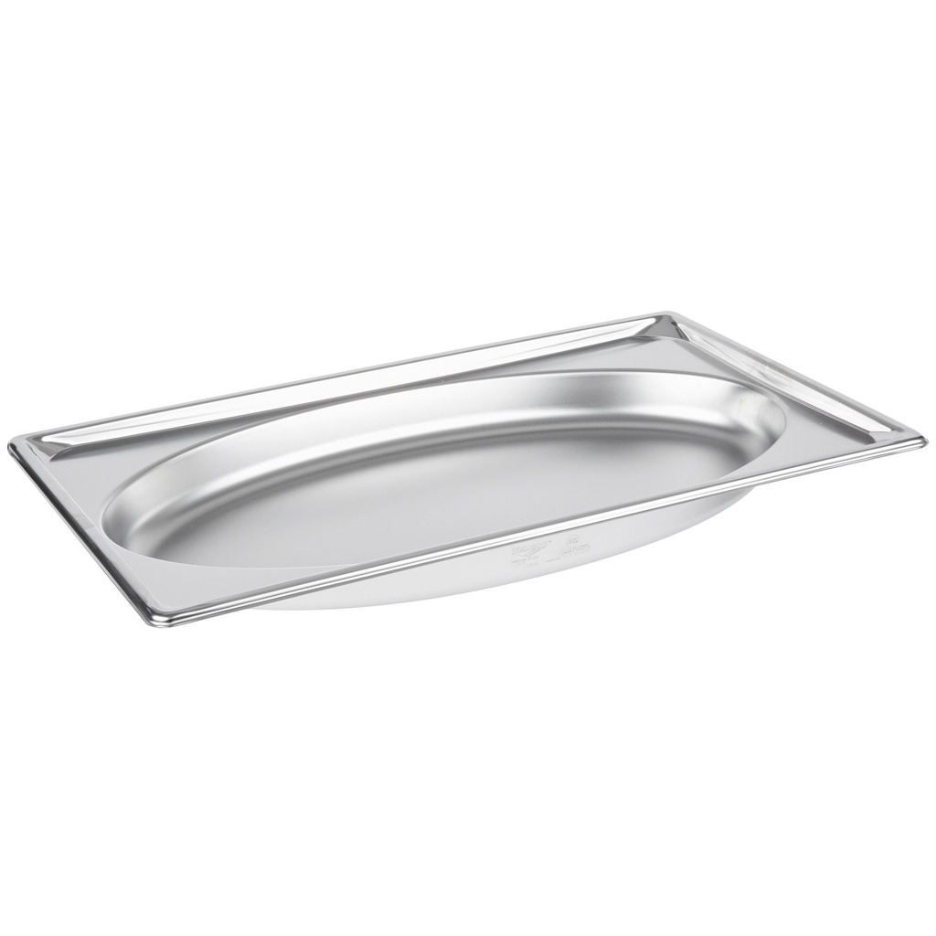 [3101015] Cacerola salvaje ovalada de acero inoxidable Super Pan® de tamaño completo y 2 pulgadas de profundidad