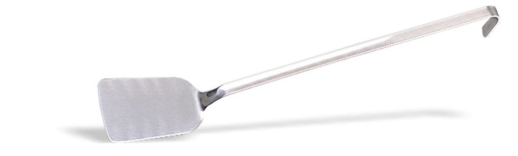 Espátula monobloc sin perforar de acero inoxidable de 39 centímetros