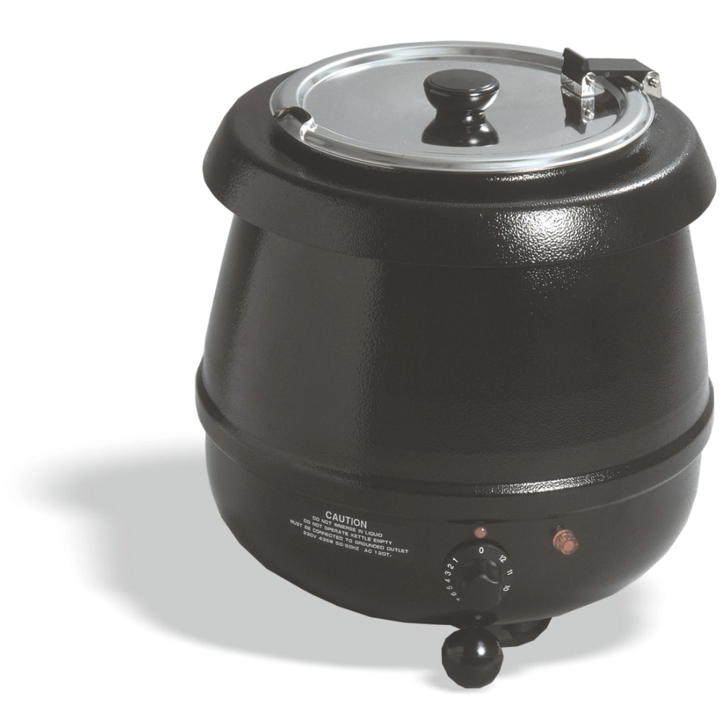 Olla eléctrica para buffet de  10 litros de aluminio con recubrimiento epoxi