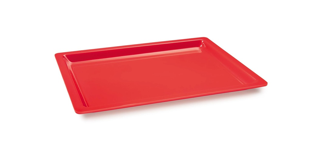 Cubeta GN de 1/2 de 65 milímetros de profundidad en color rojo