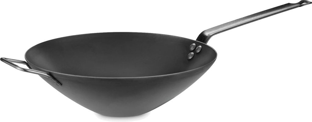 Wok Steel Expert con mango Hercules de Acero al carbono de 30 centímetros listo para la inducción
