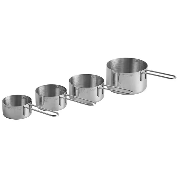 [47119] Juego de 4 tazas medidoras de acero inoxidable