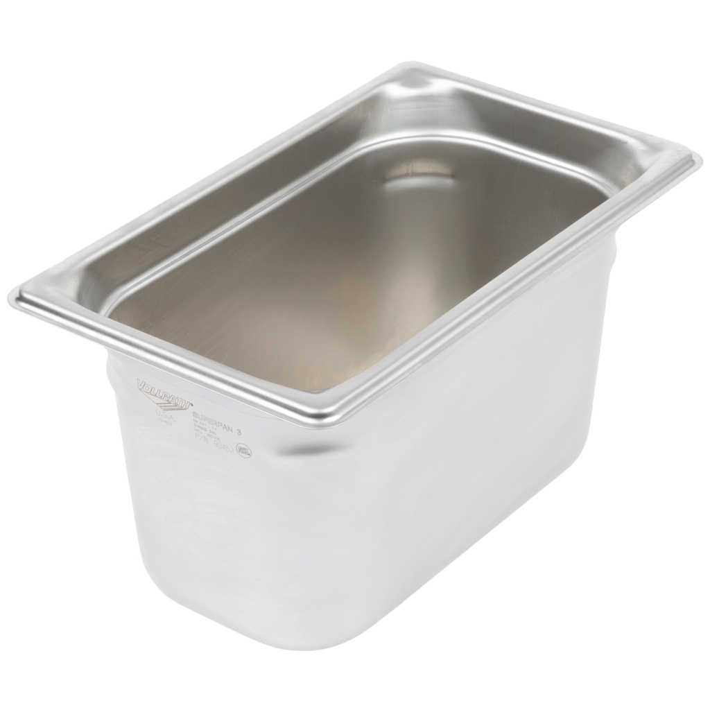 [90462] Cubeta Gastronorm Super Pan 3® de acero inoxidable de tamaño 1/4 y 150 mm de profundidad