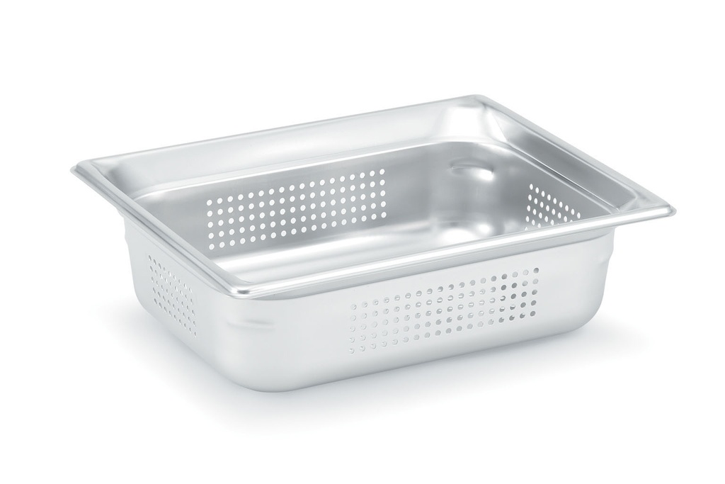 [90243] Cubeta Gastronorm Super Pan 3® Perforada de acero inoxidable de tamaño 1/2 y 100 mm de profundidad
