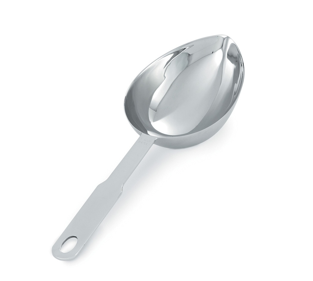 [47059] Cuchara oval medidora de 240 ml de acero inoxidable