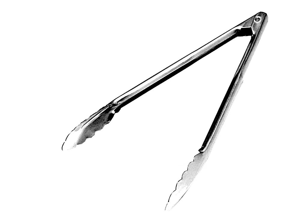 Pinzas festoneadas de acero inoxidable de 24 cm