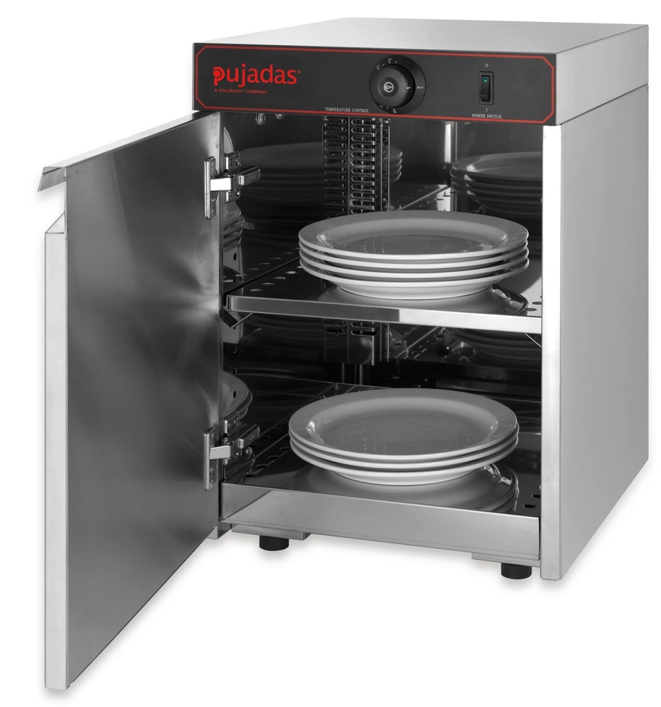 Calentador de platos de acero inoxidable para 60 platos de 32 centímetros