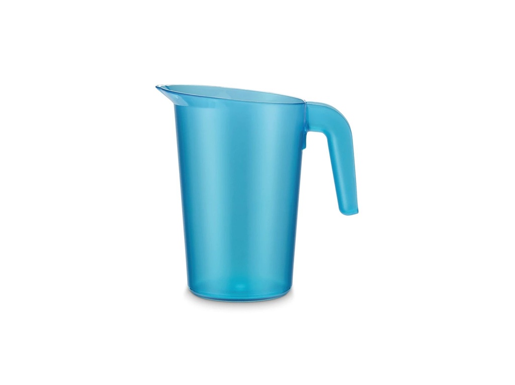 [P646103] Jarra policarbonato apilable sin tapa de 1 litro de policarbonato en azul