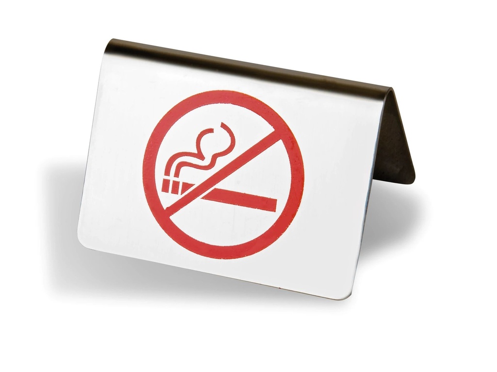 Placa “Prohibido fumar”
