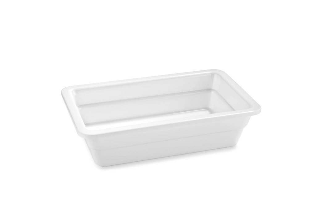 Cubeta GN de 1/4 de 65 milímetros de profundidad en color blanco