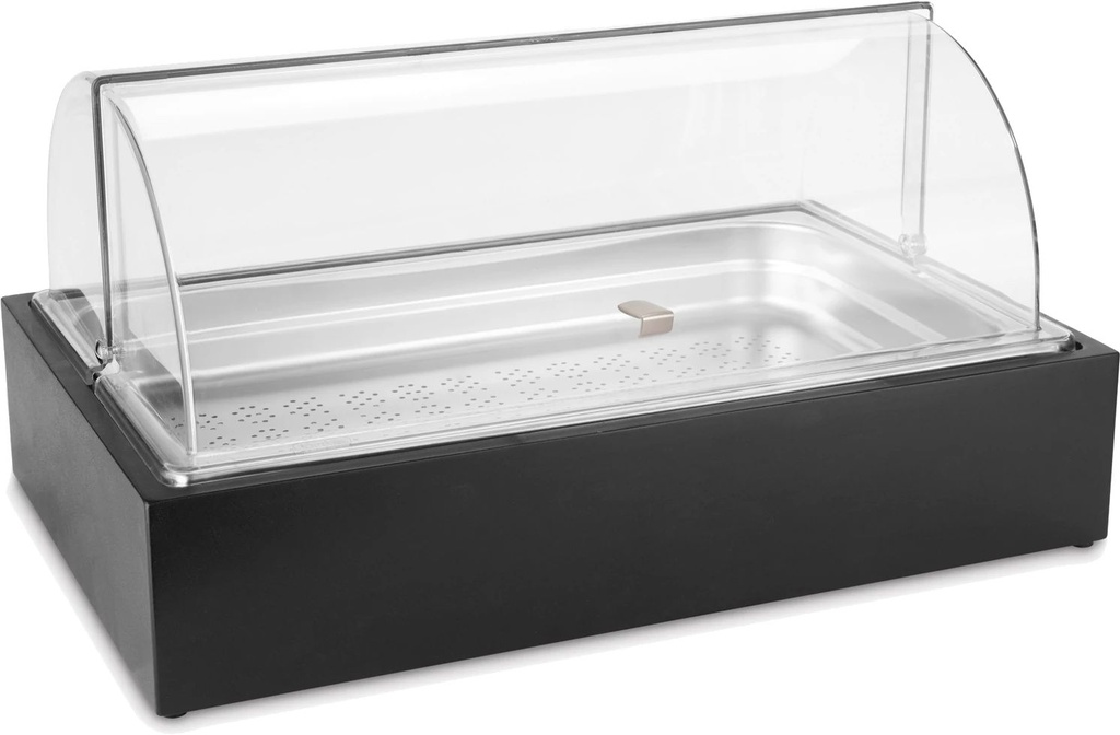 [P904200] Base de madera cúbica en negro para tabla de cortar o plato de exhibición