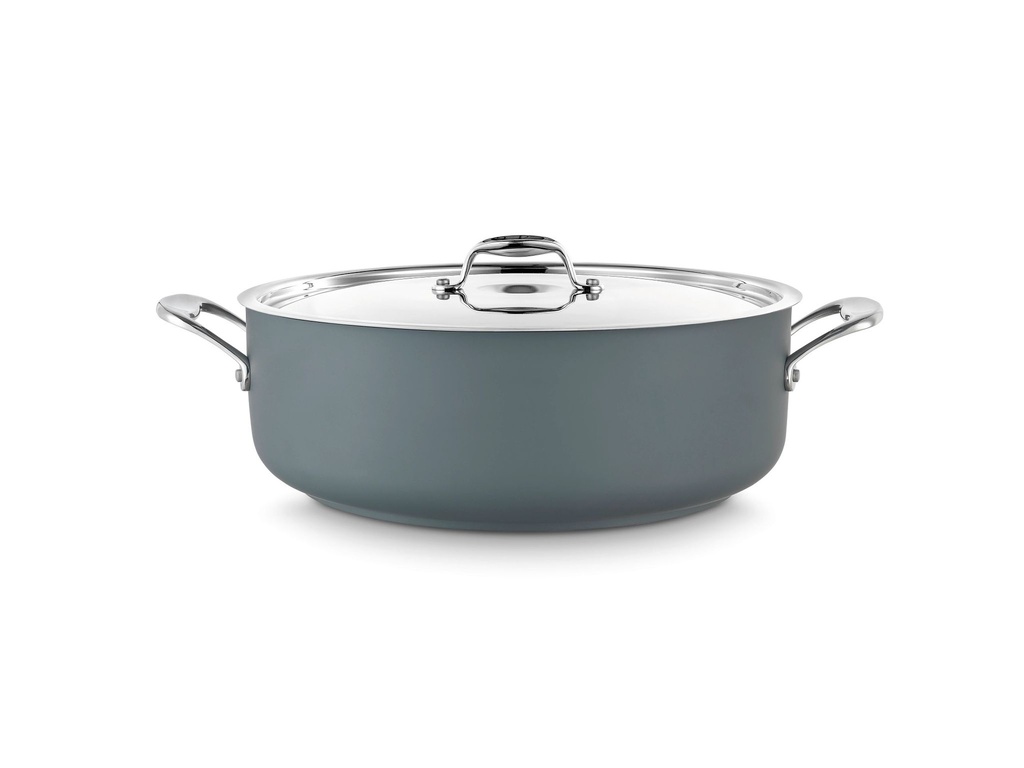 [P490728G] Cacerola baja con tapa Cool Line de 28 centímetros de acero inoxidable 18/10 Gris