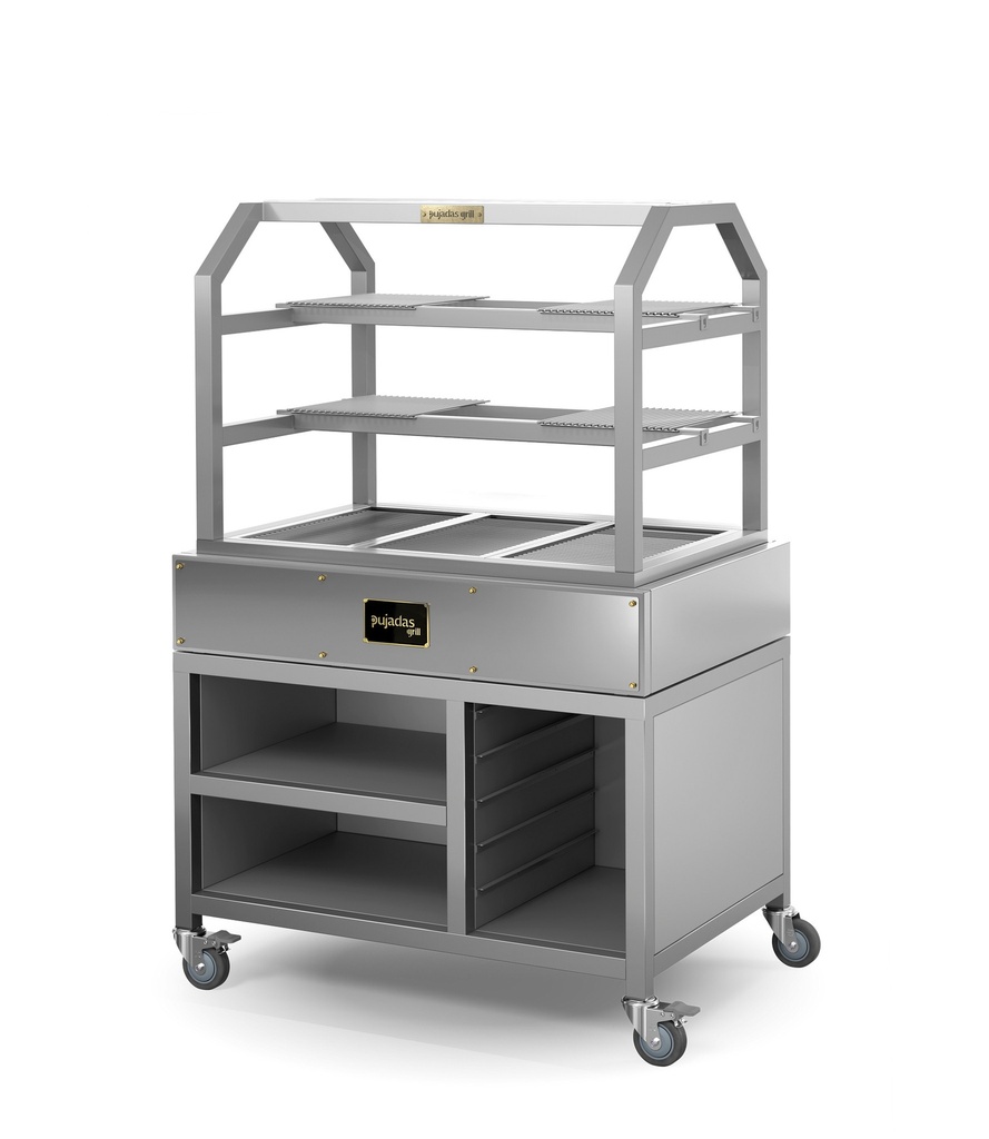 Grillstation acero inoxidable