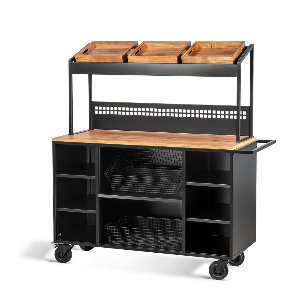 Buffet trolley with top module