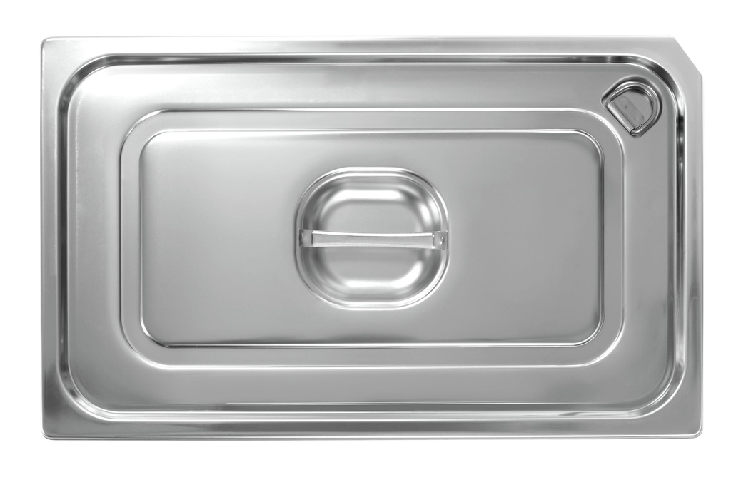 Tapa hermética Easy Open GN PRO de acero inoxidable 18/10 de tamaño 1/2