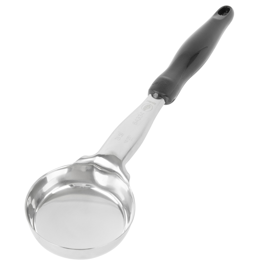Spoodle® monobloc redondo de acero inoxidable de 118 ml con mango de nylon negro