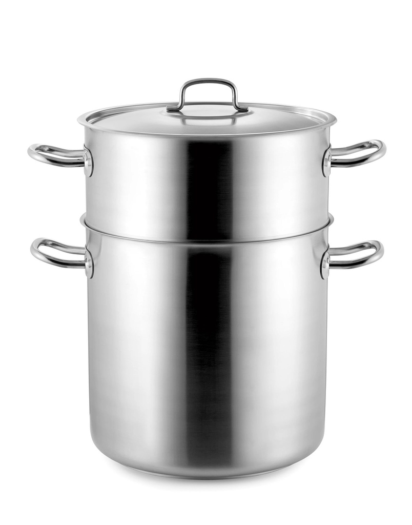 Conjunto cuscusera de 32-centimeter-diameter bottom pot and upper pot with lid