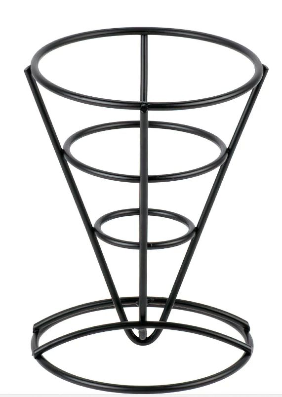 Cesta de metal en forma de cono de 13 cm