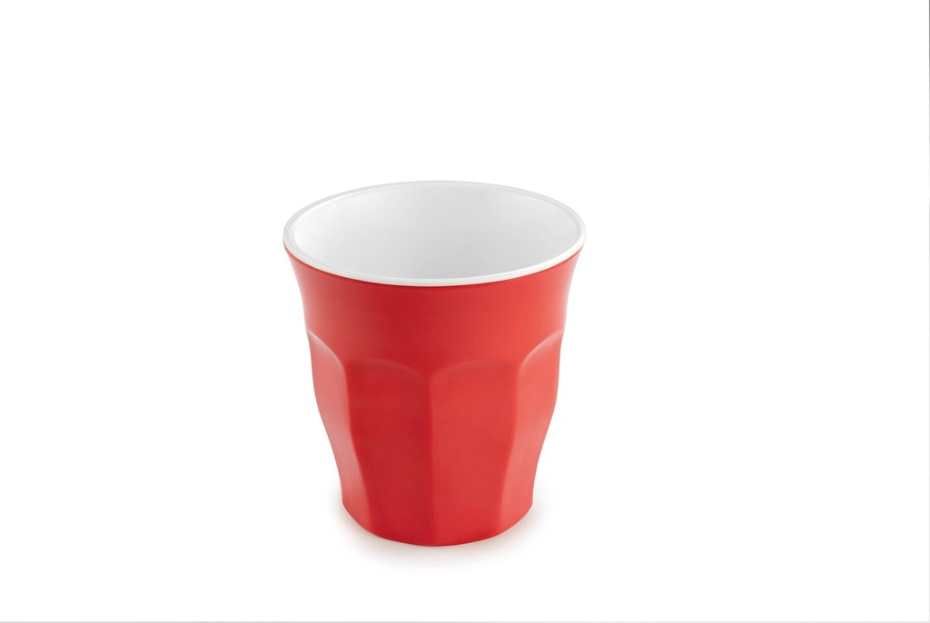 Vaso de Melamina de 300 ml de color rojo
