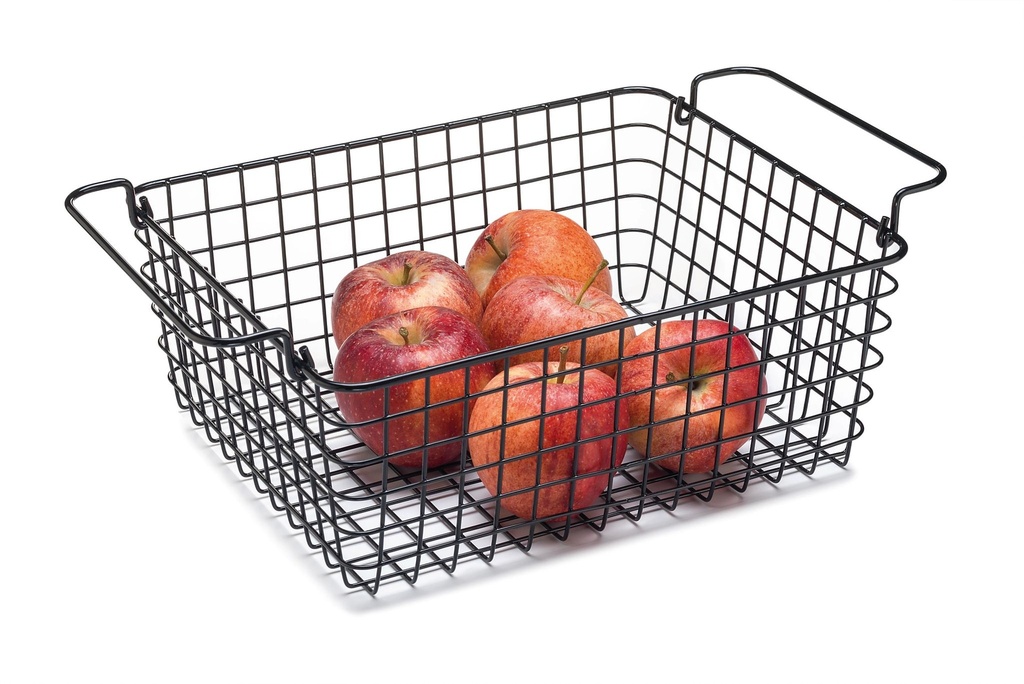 [P596121] Cesta de alambre de 1/2 tamaño gastronorm 16 centímetros de profundidad en negro